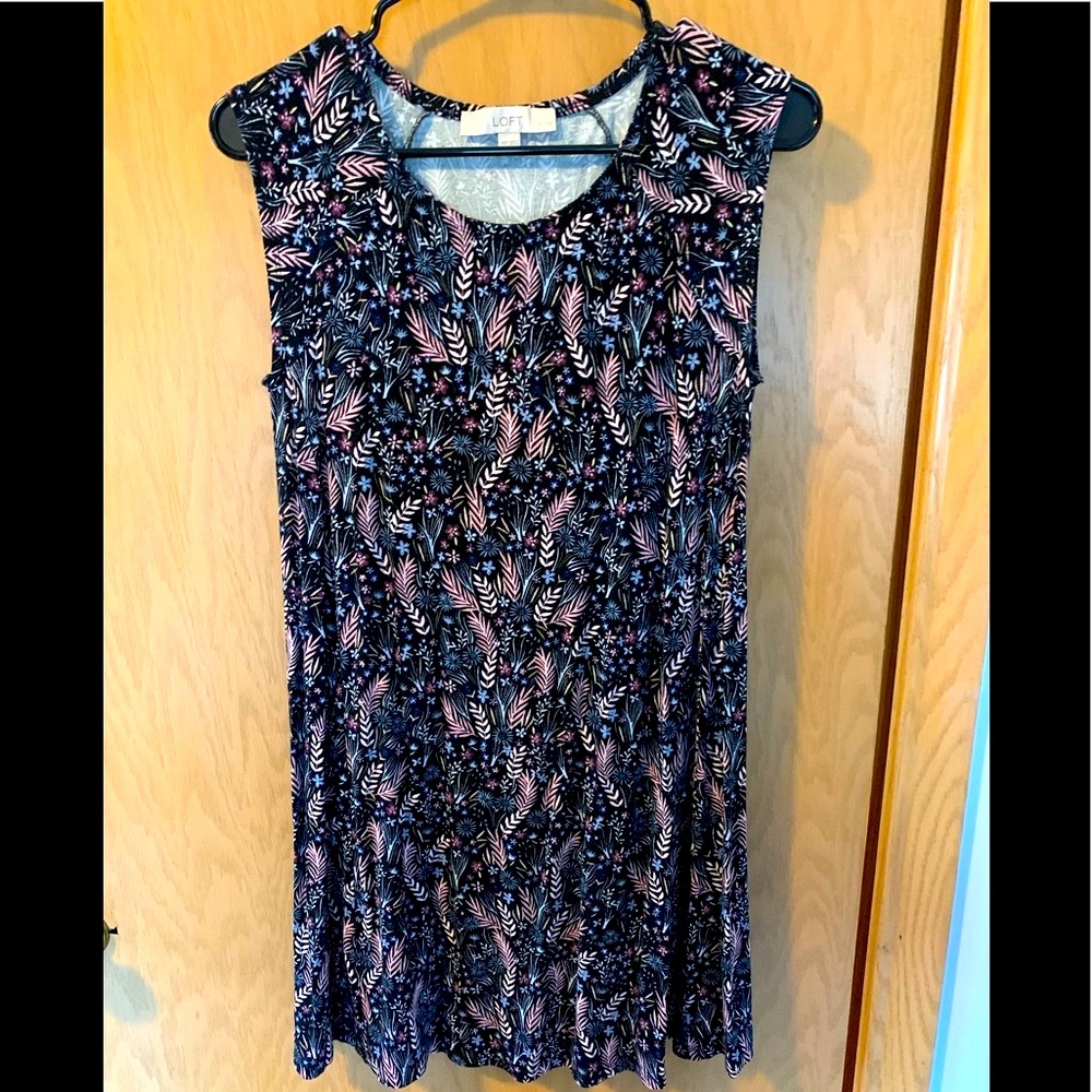 Loft floral cotton dress